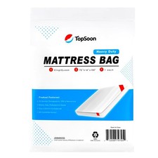 TopSoon Plastic Mattress Bag for Moving and Storage, Queen/King Size 4Mil