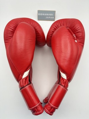 ウイニングプロフェッショナルタイプMS‐600B本革製未使用袋未開封正規品値下済 Winning16oz Boxing Gloves MS-600B Red Tape type Japan Authentic