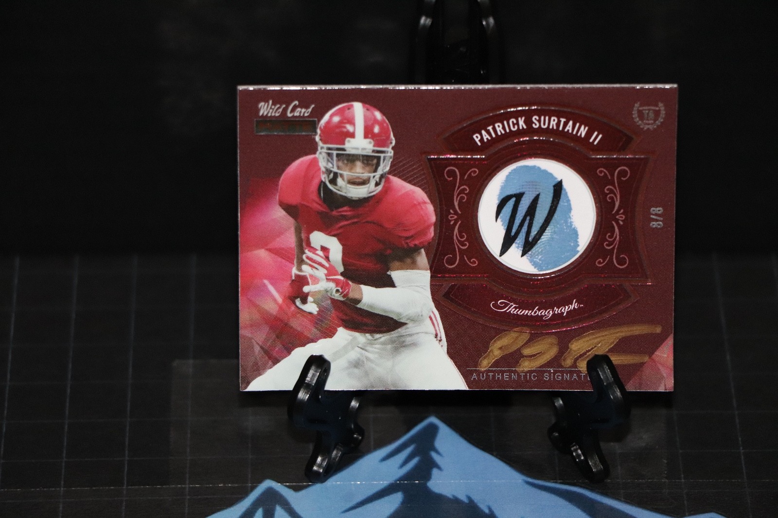 2021 Wild Card MATTE - Thumbagraphs Patrick Surtain II #MTA-14 Red /8 (AU)