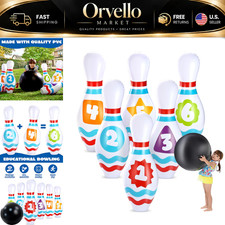 Giant Inflatable Bowling Set for Kids & Adults - Fun Party Games & Motor Skills
