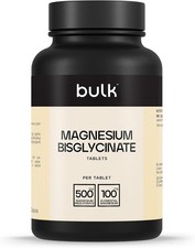 Bulk Magnesium Glycinate Bisglycinate Tablets, 500 mg, 180 tablets, high absorpt 0.13 per thousand milligrams