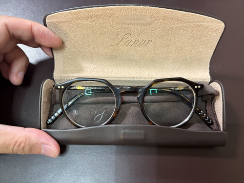 LUNOR A5 MOD. 237 COL. 02 HAVANA GOLD AUTHENTIC EYEGLASSES W/CASE 47-21