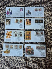 8 WeihnachtsErsttagsbriefe / FDC &ndash; Sonderstempel &ndash; religi&ouml;se Motive &ndash; 83 -88