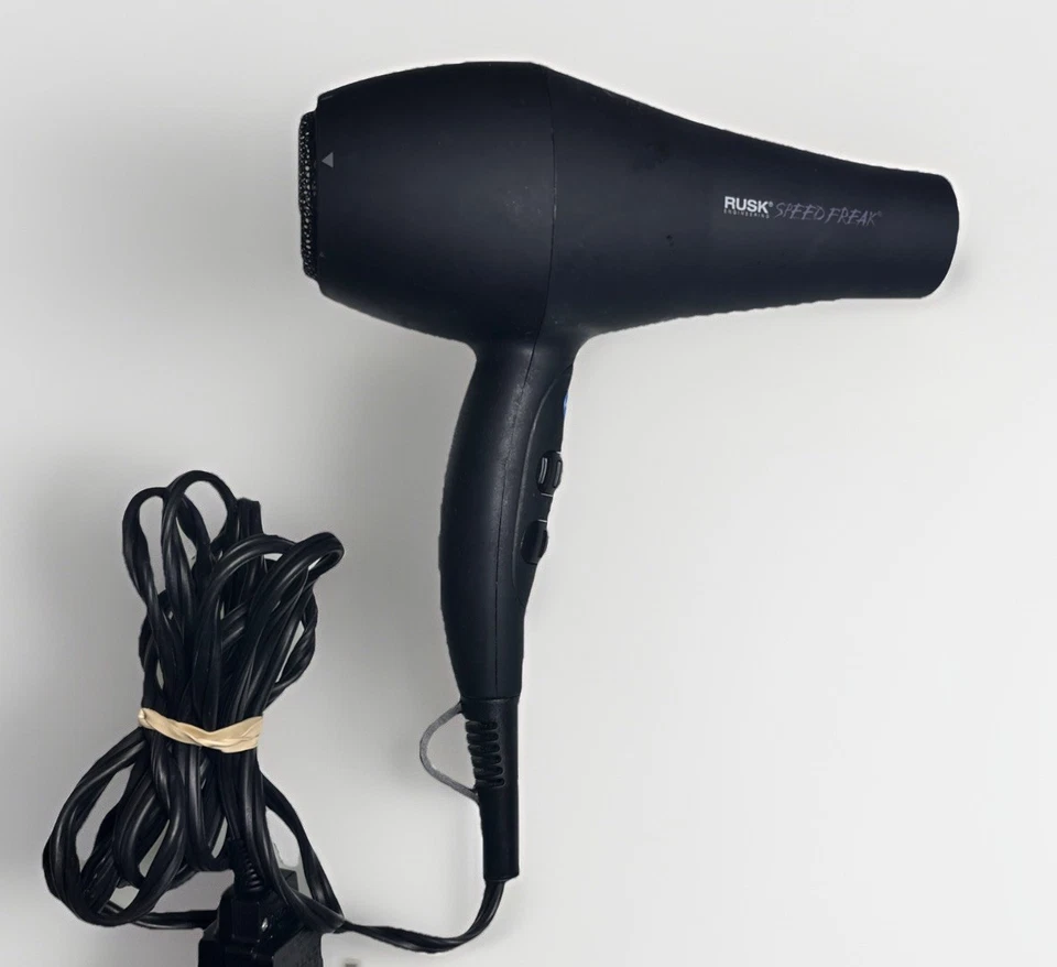 Secador de pelo profesional Rusk Speed Freak 2000 vatios IREHF6688, usado probado Foto 2 de 4