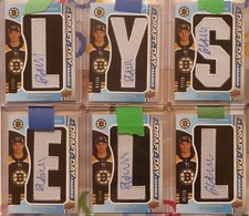 Fabian Lysell 2022-23 SP Game Used Draft Day Marks Nameplate /35 Boston Bruins