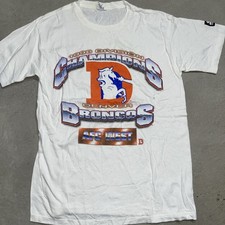 Vintage 1996 Denver Broncos AFC Champions Starter Youth T-Shirt Sz 18-20