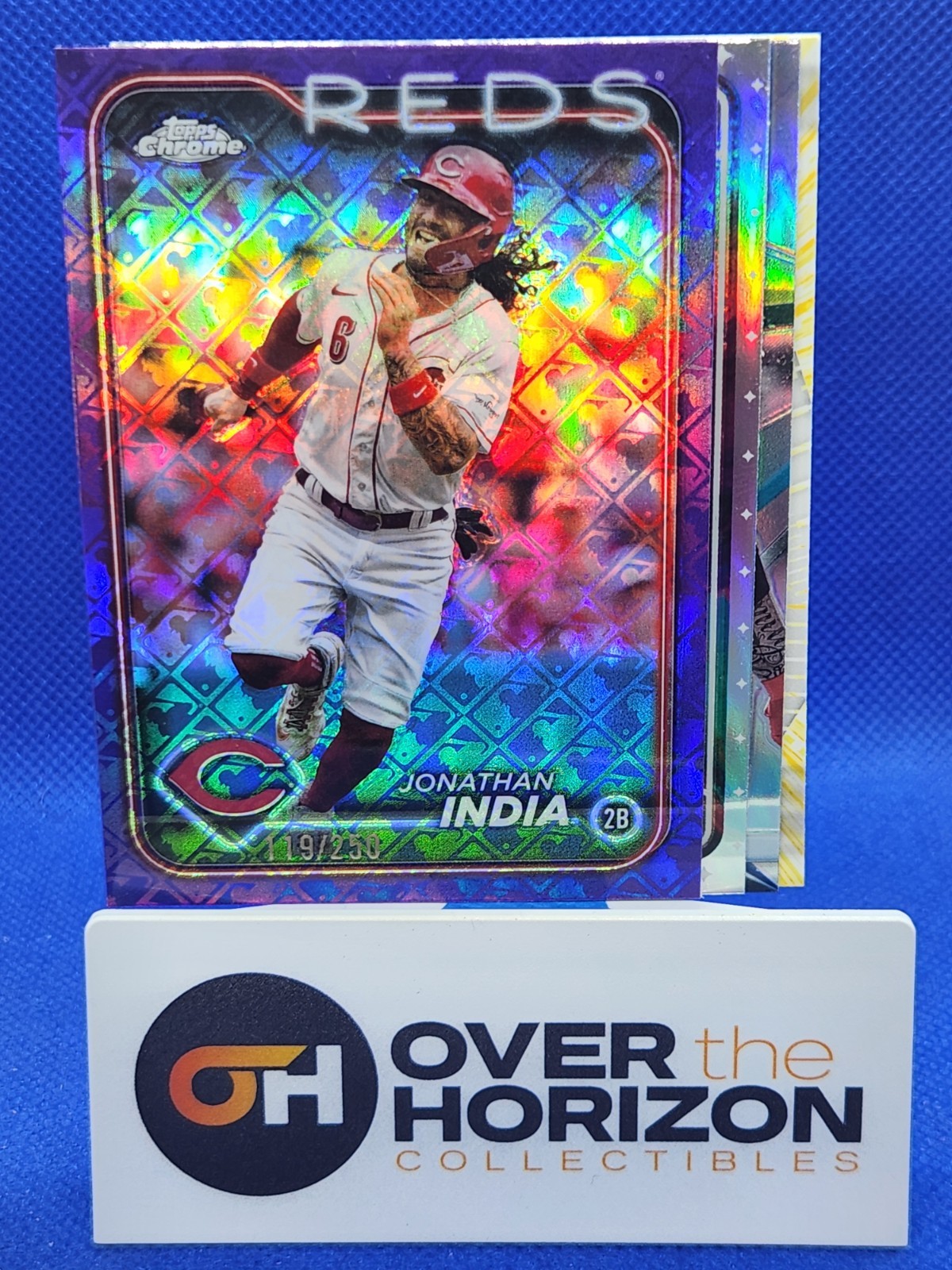 Jonathan India 2024 Topps Chrome Logofractor Mythical Future Stars /250