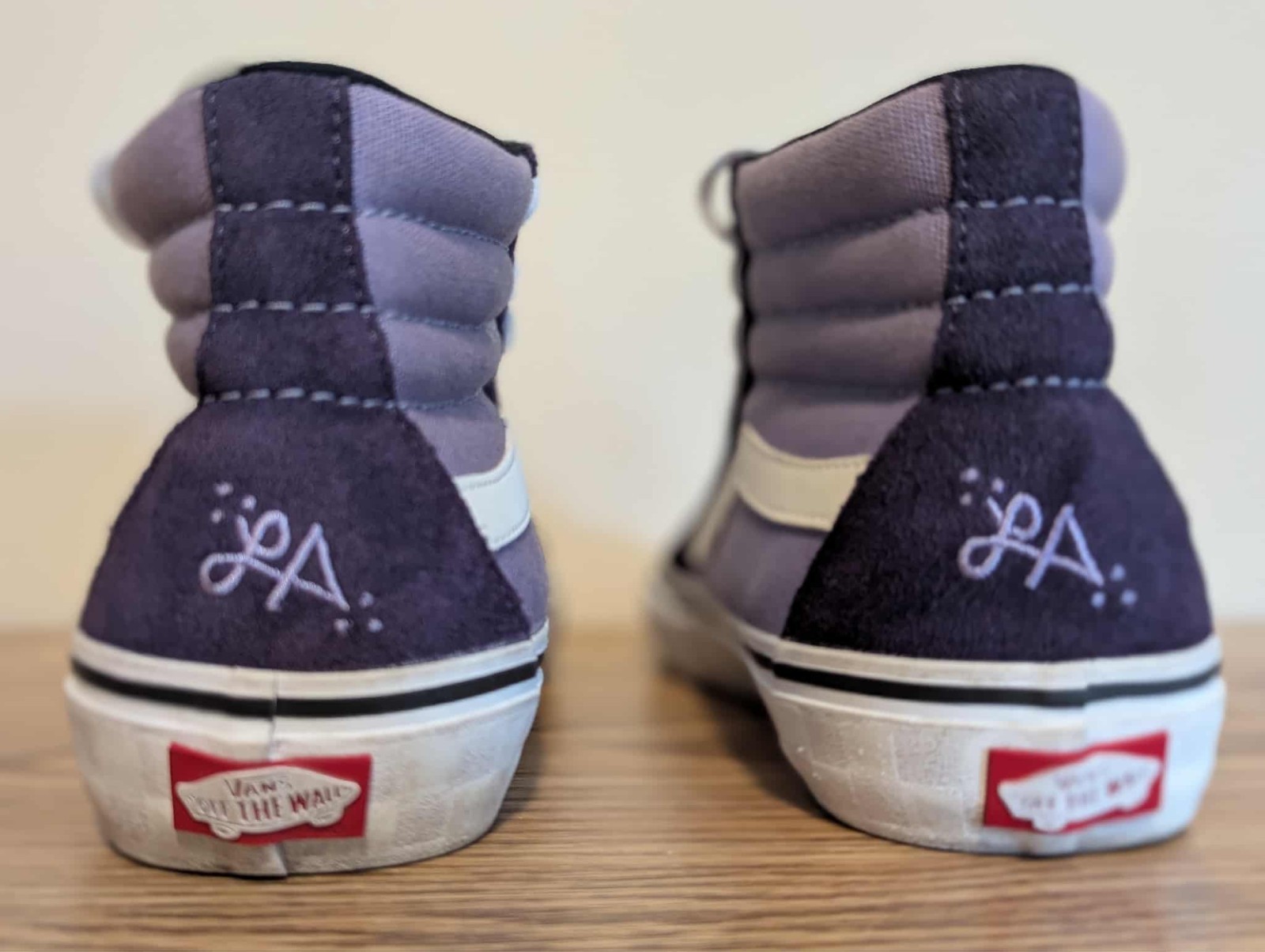 Vans Classic Men's High Sk8 Hi Top Skate Shoes Two Tone Blue Suede Size 7