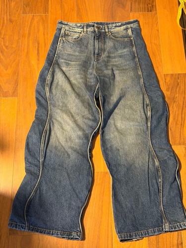 USED LOUIS VUITTON 23SS WAVY DENIM PANTS JEANS VERYGOOD