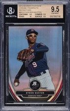 2013 BOWMAN PLATINUM CHROME PROSPECTS #19 BYRON BUXTON #/10 BGS 9.5