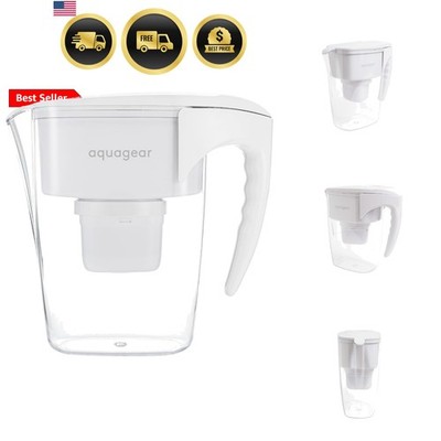 Water Filter Pitcher   Lead, Chlorine, PFOA/PFOS, Microplastics Filter, 0 Cup...