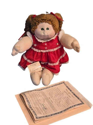 Original 1978 All Cloth Cabbage Patch Doll 21" Papers Xavier Roberts Signed