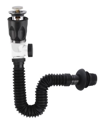 Hibbent Waschbecken Ablaufgarnitur, Universal Pop Up Click Clack Waschtisch Ablaufgarnitur mit flexiblen