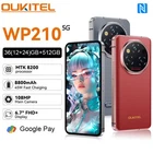OUKITEL WP210 5G Rugged Phone 6.7'' 36GB+512GB 45W 108MP 8800mAh Android 15 NFC