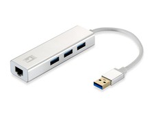 LevelOne USB Hub 3-Port Wake-on-LAN USB-0503 V 3 Network Adapter