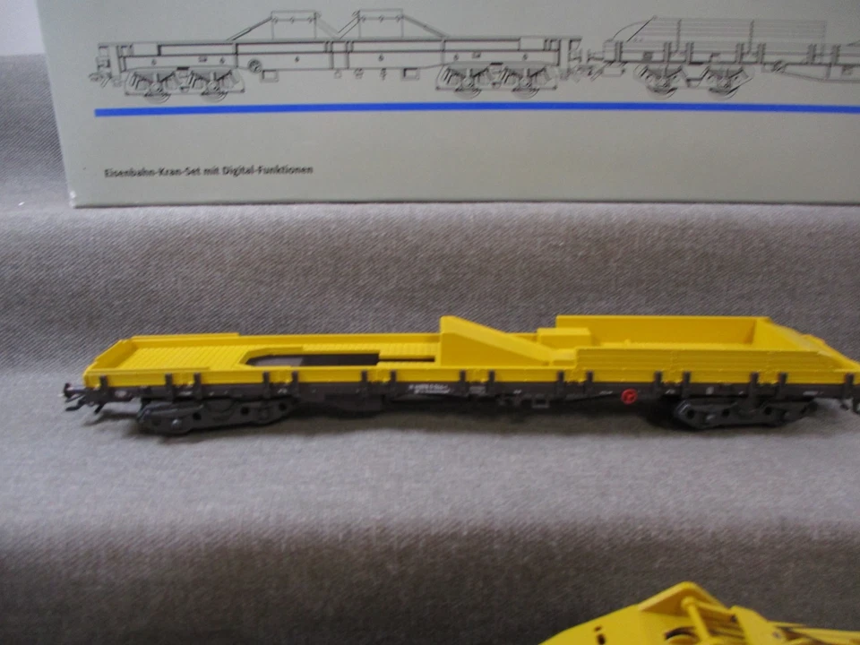 Märklin Spur H0 49950 Eisbahn-Kran-Set AC MM Digital Bodenplatte fehlt in OVP - Bild 3 von 4