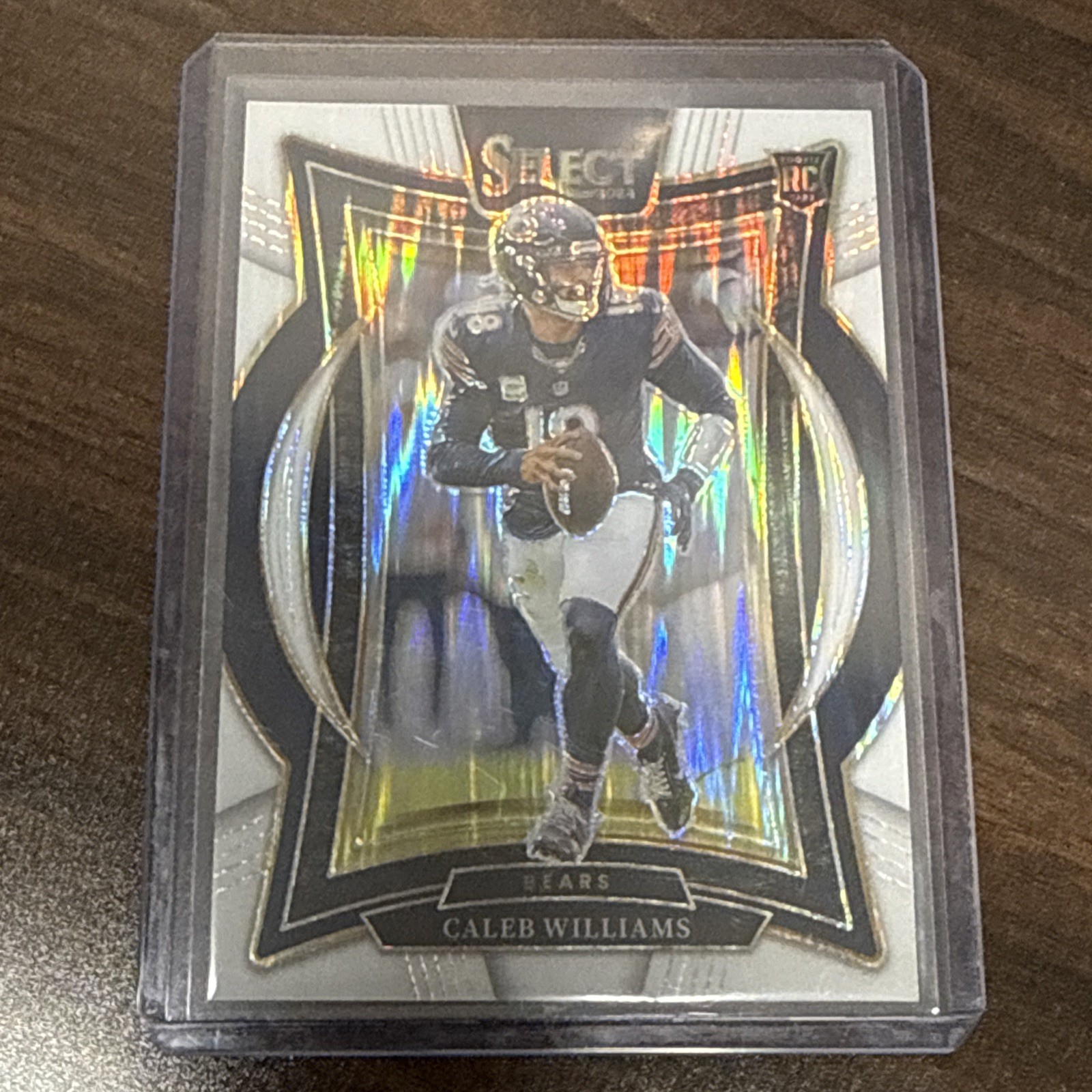 2024 Panini Select - Concourse Caleb Williams #25 White Shock Prizm /199 (RC)