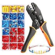 Set di Puntalini Pinza Crimpatrice Capicorda 18 Modelli [0,5-6 mm²] Pinza