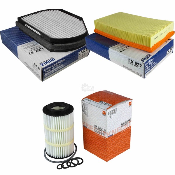 Mahle / Knecht Innenraumfilter LAK 37 Luftfilter LX 927 ÖLfilter OX 345/7D-image