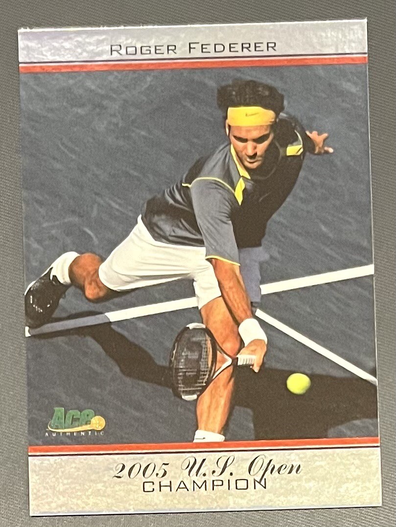 2011 ACE AUTHENTIC ROGER FEDERER #12 US OPEN 2005 GRAND SLAM CHAMPIONSHIP