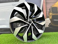4 x 20 Inch 5x112 Black Polished Wheels: Fits For Skoda Kodiaq Enyaq Karoq