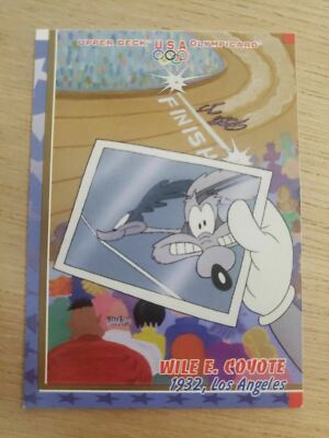Wile E. Coyote Roadrunner ''Photo Finish'' 1932 LA Olympicard 1996 #16