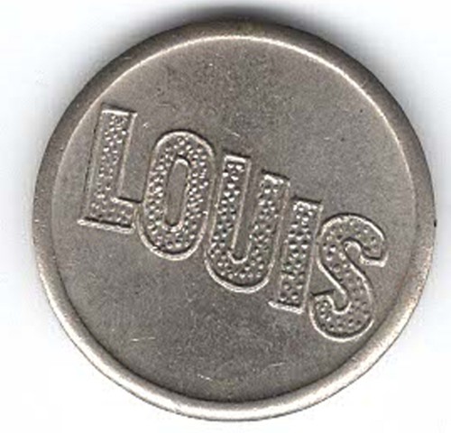 Louis - Advertising Token - Two Sided - 22.5mm - Picture 2 of 2