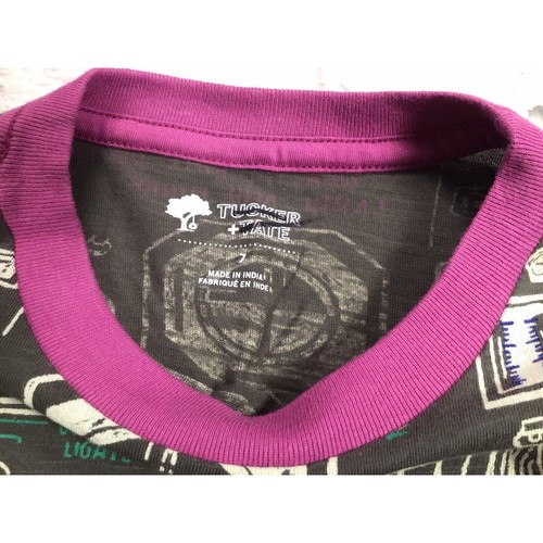 Tucker + Tate Kids Size 7 Crew Neck Short Sleeve Pull Over Basic T Shirt Gray - Picture 2 of 3