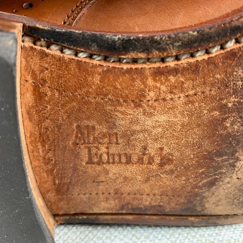 Allen Edmonds Troy Oxford Kastanie Leder Kappe Brogue Zehe Schnürschuhe Größe 8D - Bild 9 von 12