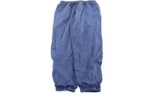 Vintage Reebok Embroidered Logo Navy Blue Windbreaker Pants