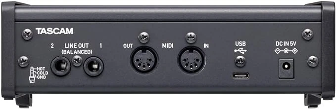 TASCAM US-2X2HR 2Mic, 2IN/2OUT 24bit/192kHz High Resolution USB Audio/MIDI - Image 3 of 4