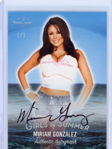 2025 BENCHWARMER GIRLS OF SUMMER MIRIAM GONZALEZ AUTOGRAPH # 1/1