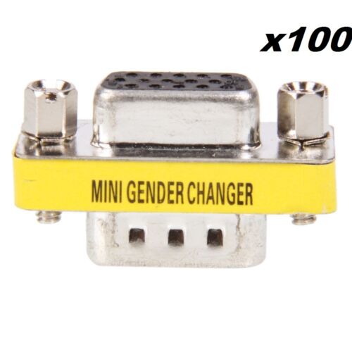 New 15 Pin VGA SVGA Female to Male Gender Changer Coupler Adapter wholesale lots - Picture 12 of 12