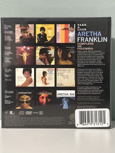 ‘Take a Look’ ‘Aretha Franklin’ Complete Columbia Box 11XCD + 1DVD SEALED/RARE - Picture 5 of 11
