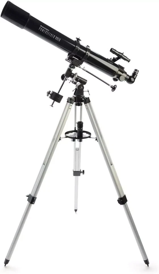 CELESTRON PowerSeeker 80 EQ Refractor Telescope 80/900mm Model 21048 - Image 3 of 4