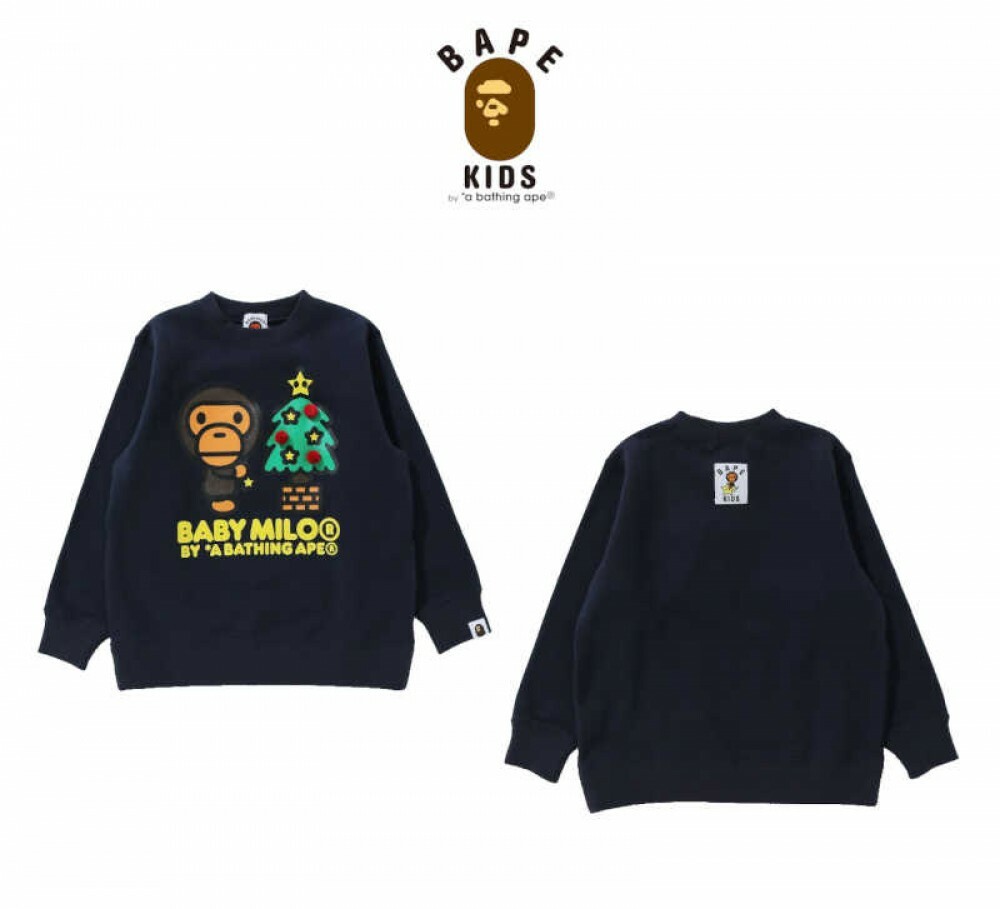 A BATHING APE Kids' Clothes Crewneck 