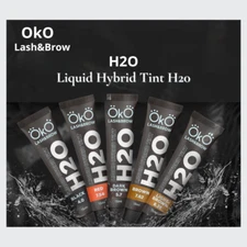 OKO Lash&Brow Dye H20 Liquid Hybrid Tint 15 ml, BLACK, RED,BROWN, LIGHT BROWN