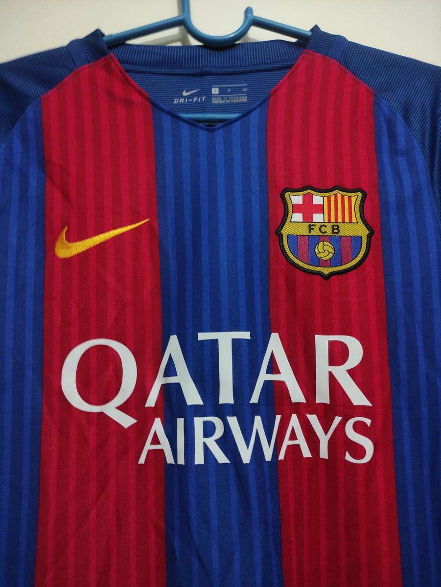 NIKE公式　バルセロナ　スアレス　2016年FIFAワールドカップ　サッカー Barcelona 2016 2017 Home Shirt Suarez #9 Nike Soccer Jersey