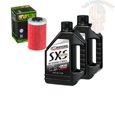 Oil And Filter Change Kit For 2010 Polaris Outlaw 525 Irs Maxima Synthetic 5W-40
