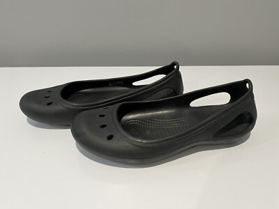 Crocs Kadee Ballet Flats Blue Waterproof Rubber Women s Size 9