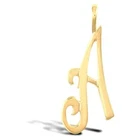 9CT GOLD INITIAL SCRIPT PENDANT SOLID 9CT GOLD LETTER INITIAL 9CT YELLOW GOLD