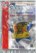 The Boston Globe New England Patriots 2004 Pin Collection #80 Troy Brown