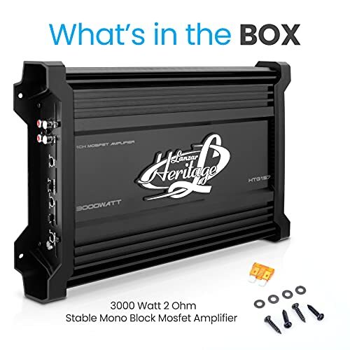 Amplifier Car Audio Amplifier Monoblock 1 Channel 3000 Watt 2 Ohm MOSFET