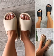 Womens Ladies Slip On Ultra Soft Summer Mule Slides Sliders Sandals Slippers Sz