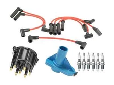OEM Champion Spark Plugs & Wire Set Tune Up Kit For Jeep Wrangler Cherokee 4.0L