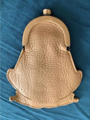 BOTTEGA VENETA Frog Shaped Clasp Coin Case Coin Purse Leather