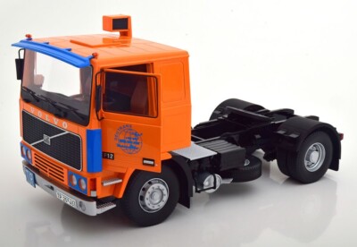 Road Kings 1977 Volvo F12 Deutrans Orange Blue 1:18 LE 550pcs