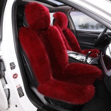 Universal Faux Fur Car Seat Cushion Pad Cover Warm Winter Plush Mat Multicolor