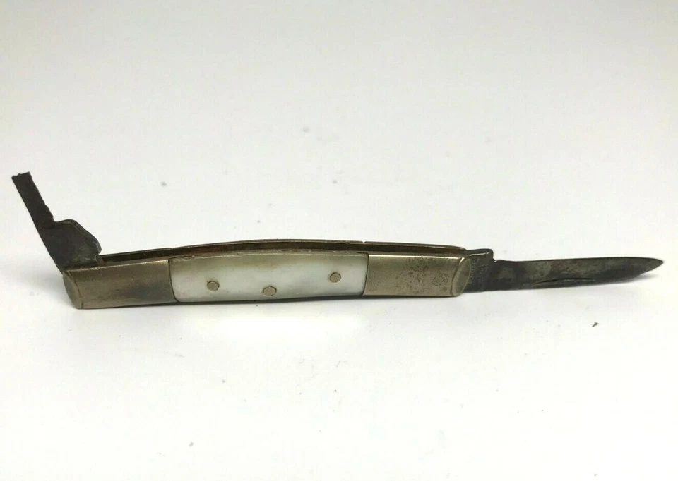 Faca WM Parker Early Pearl cabo lâmina danificada - Imagem 4 de 4