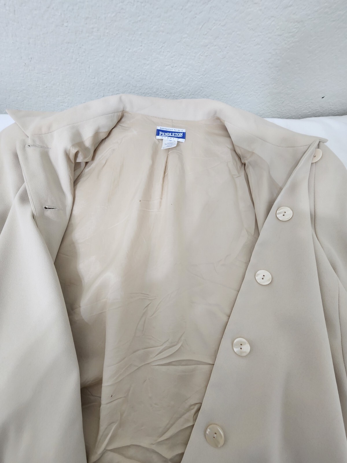Pendleton Khaki Button Up Blazer Jacket Size 18 - image 8